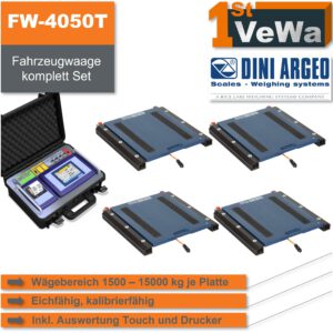 Fahrzeugwaage FW-4050T – mobil mit Touchdisplay