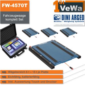 Fahrzeugwaage FW-4570T – mobil mit Touchdisplay
