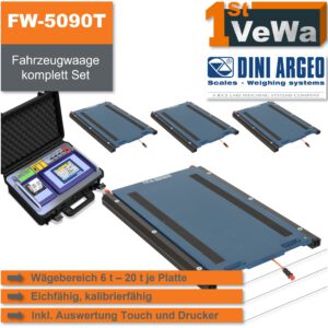 Fahrzeugwaage FW-5090T – mobil mit Touchdisplay